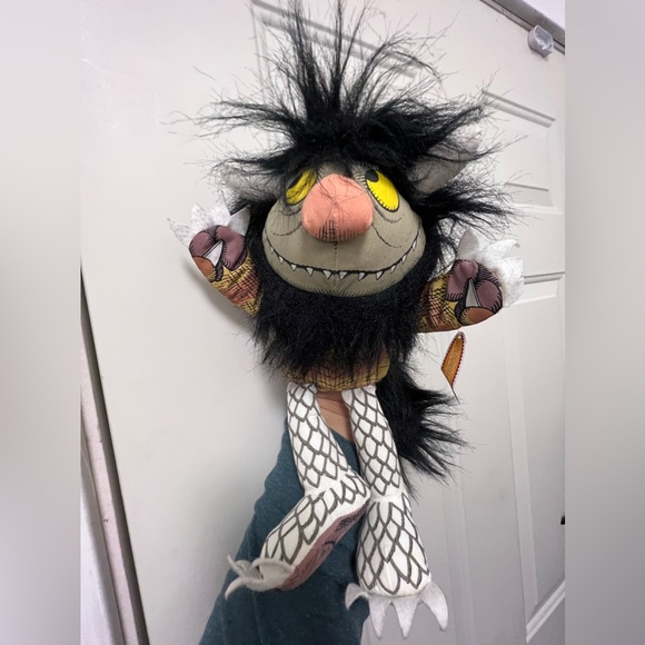 Where The Wild Things Are MOISHE 13" Full Body Hand Puppet Plush With Tag - Picture 3 of 4